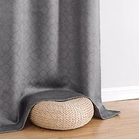 Regal Home Tobias Grommet Top Energy Saving Embossed Blackout Set of 2 Curtain Panel