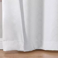 Regal Home Tobias Grommet Top Energy Saving Embossed Blackout Set of 2 Curtain Panel