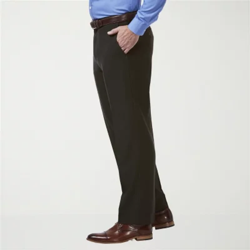 Haggar Premium Comfort Mens Classic Fit Dress Flat Front Pant