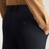 Haggar JMH Mens Slim Fit Dress Flat Front Pant