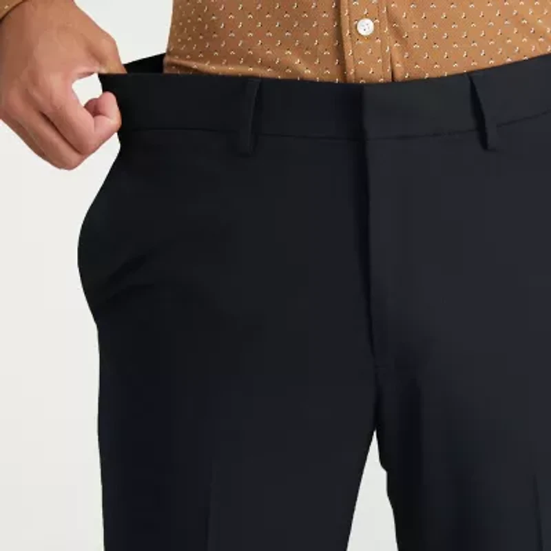 Haggar JMH Mens Slim Fit Dress Flat Front Pant
