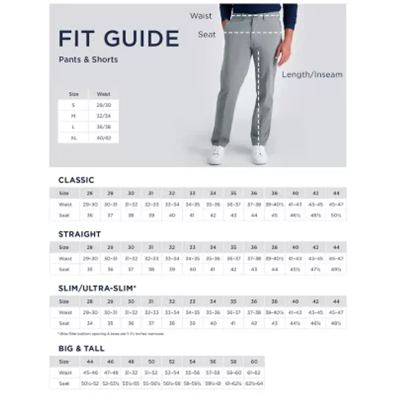 Haggar JMH Mens Slim Fit Dress Flat Front Pant