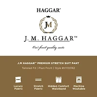 Haggar JMH Premium Stretch Mens Classic Fit Flat Front Suit Pant