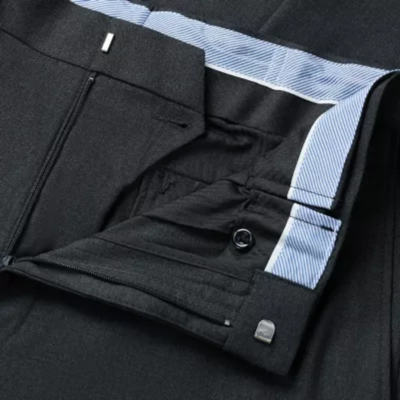 Haggar Premium Stretch Mens Classic Fit Flat Front Suit Pant