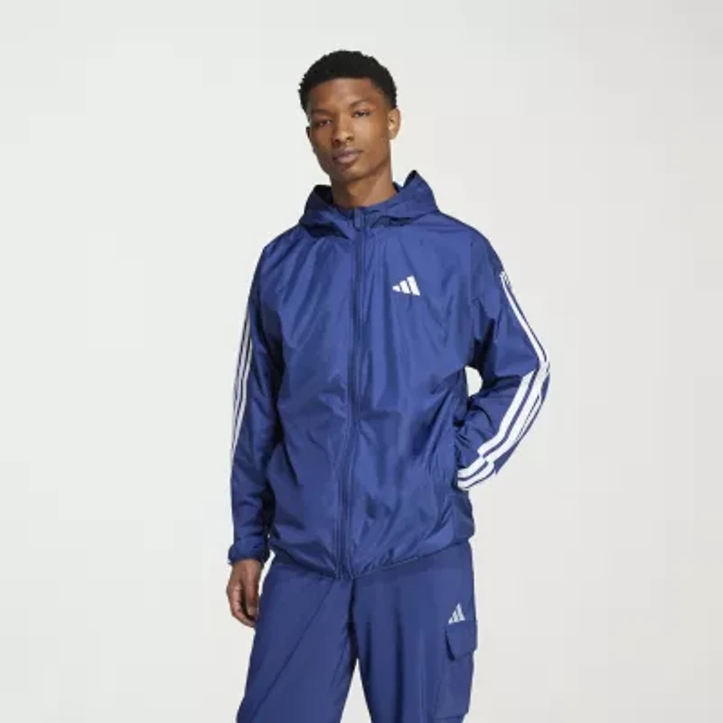 adidas 3 Stripe Mens Lightweight Windbreaker