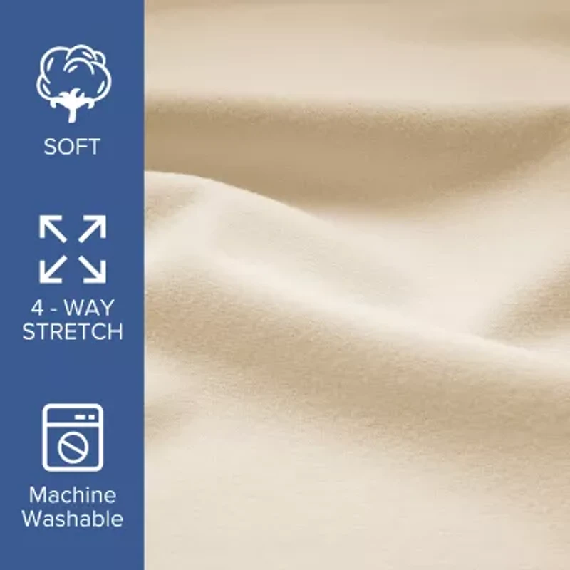 Awesome Home™ Jersey Wrinkle Resistant Deep Pocket Sheet Set