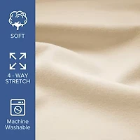 Awesome Home™ Jersey Wrinkle Resistant Deep Pocket Sheet Set