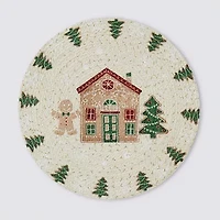Avanti Gingerbread Village Holiday Round 4-pc. Placemat