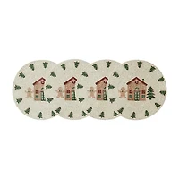 Avanti Gingerbread Village Holiday Round 4-pc. Placemat