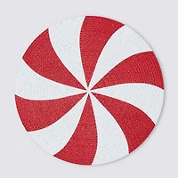 Avanti Peppermint Holiday Round 4-pc. Placemat