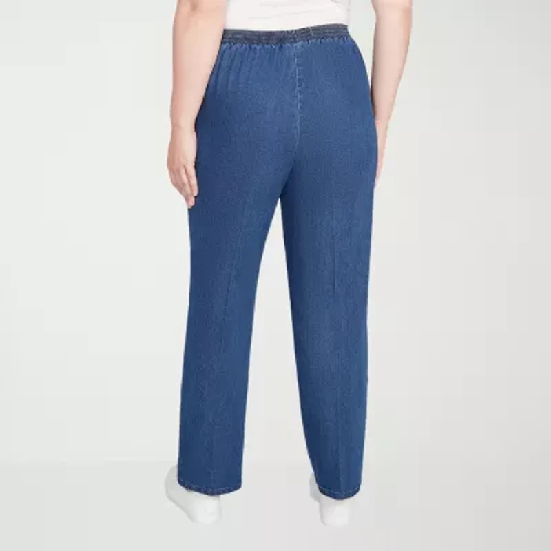 Alfred Dunner Sunset Canyon Womens Straight Pull-On Pant