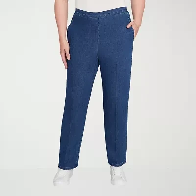 Alfred Dunner Sunset Canyon Womens Straight Pull-On Pant