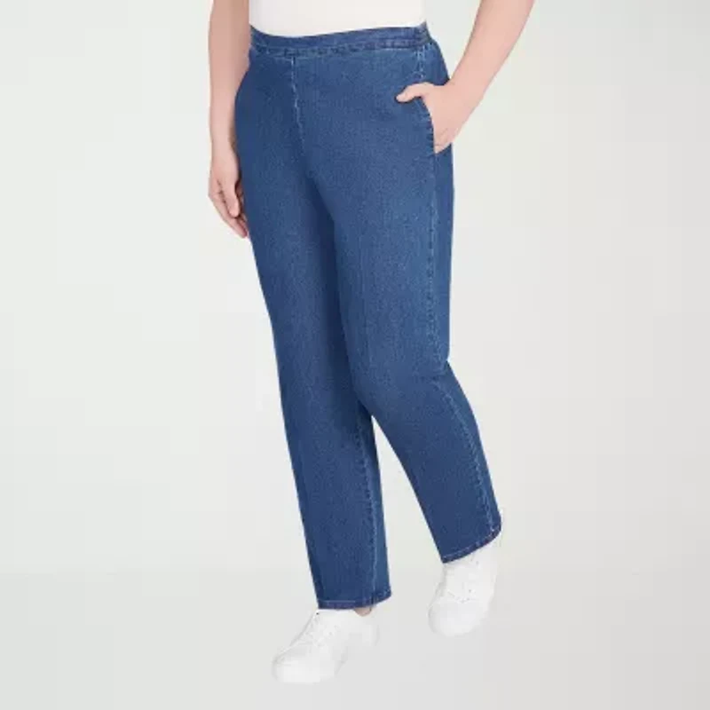 Alfred Dunner Sunset Canyon Womens Straight Pull-On Pant
