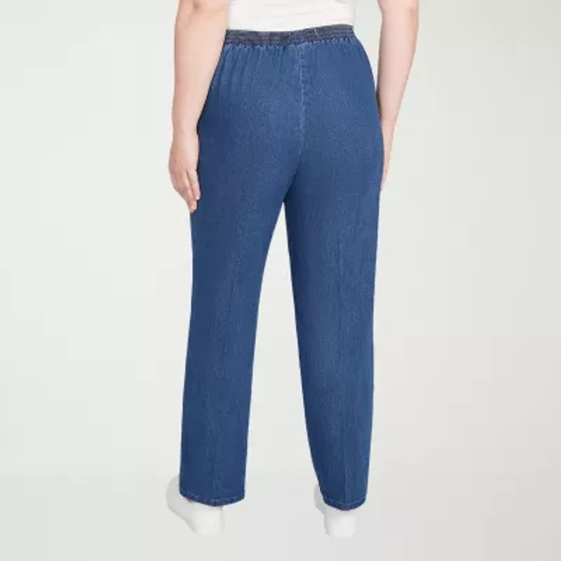 Alfred Dunner Sunset Canyon Womens Straight Pull-On Pant