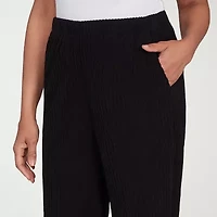 Alfred Dunner Lake Champlain Womens Wide Leg Ankle Pant