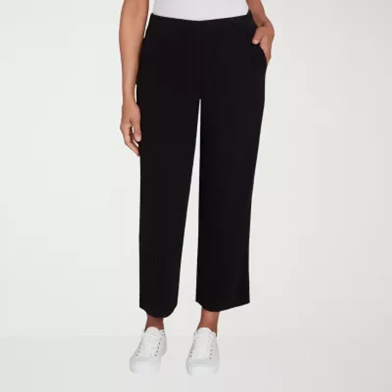 Alfred Dunner Lake Champlain Womens Wide Leg Ankle Pant