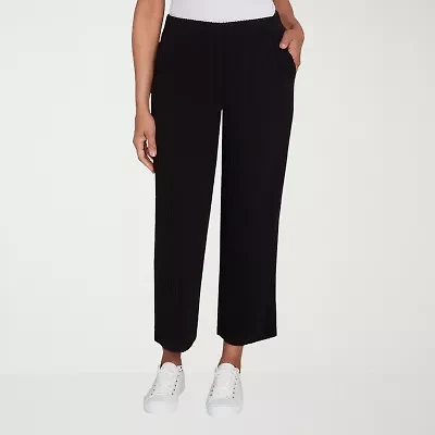 Alfred Dunner Lake Champlain Womens Wide Leg Ankle Pant