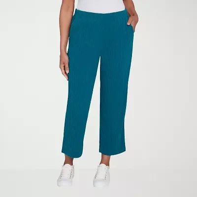 Alfred Dunner Lake Champlain Womens Wide Leg Ankle Pant