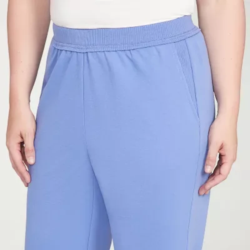 Alfred Dunner Casual Vibe Womens Straight Pull-On Pant