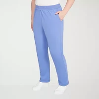 Alfred Dunner Casual Vibe Womens Straight Pull-On Pant