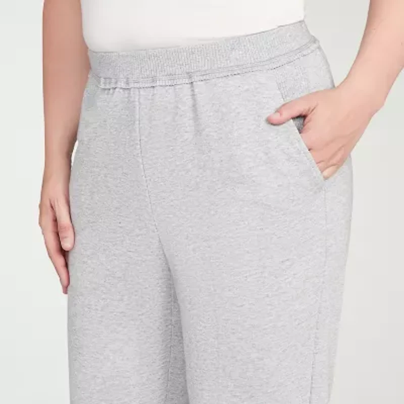 Alfred Dunner Casual Vibe Womens Straight Pull-On Pant