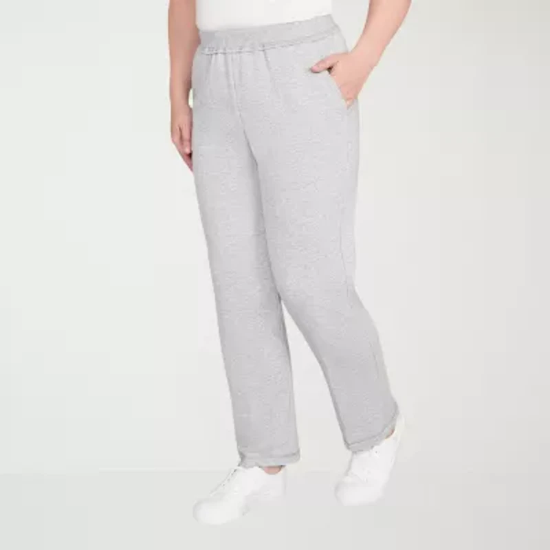 Alfred Dunner Casual Vibe Womens Straight Pull-On Pant