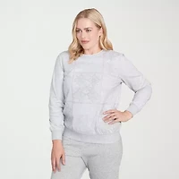 Alfred Dunner Casual Vibe Womens Crew Neck Long Sleeve Sweatshirt