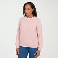 Alfred Dunner Classics Womens Crew Neck Long Sleeve Sweatshirt