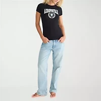 AEROPOSTALE Womens Juniors Round Neck Short Sleeve Regular Fit Graphic T-Shirt