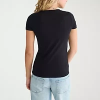 AEROPOSTALE Womens Juniors Round Neck Short Sleeve Regular Fit Graphic T-Shirt