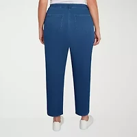 Alfred Dunner Sunset Canyon Womens Plus Straight Pull-On Pant