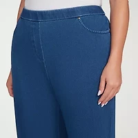 Alfred Dunner Sunset Canyon Womens Plus Straight Pull-On Pant