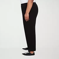 Alfred Dunner Lake Champlain Womens Wide Leg Plus Ankle Pant