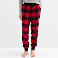 Sleep Chic Jogger Womens Flannel Pajama Pants
