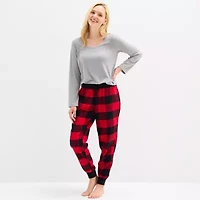 Sleep Chic Jogger Womens Flannel Pajama Pants
