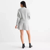by&by Womens Long Sleeve Sweater Dress Juniors