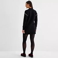 by&by Womens Long Sleeve Sweater Dress Juniors