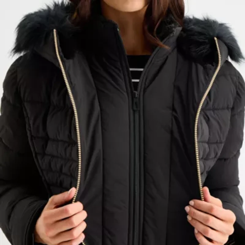 Maralyn And Me Womens Hooded Heavyweight Juniors Puffer Jacket