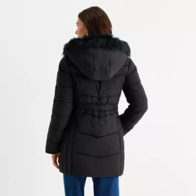 Maralyn And Me Womens Hooded Heavyweight Juniors Puffer Jacket