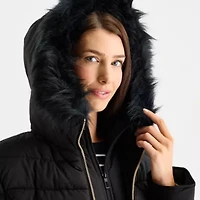 Maralyn And Me Womens Hooded Heavyweight Juniors Puffer Jacket