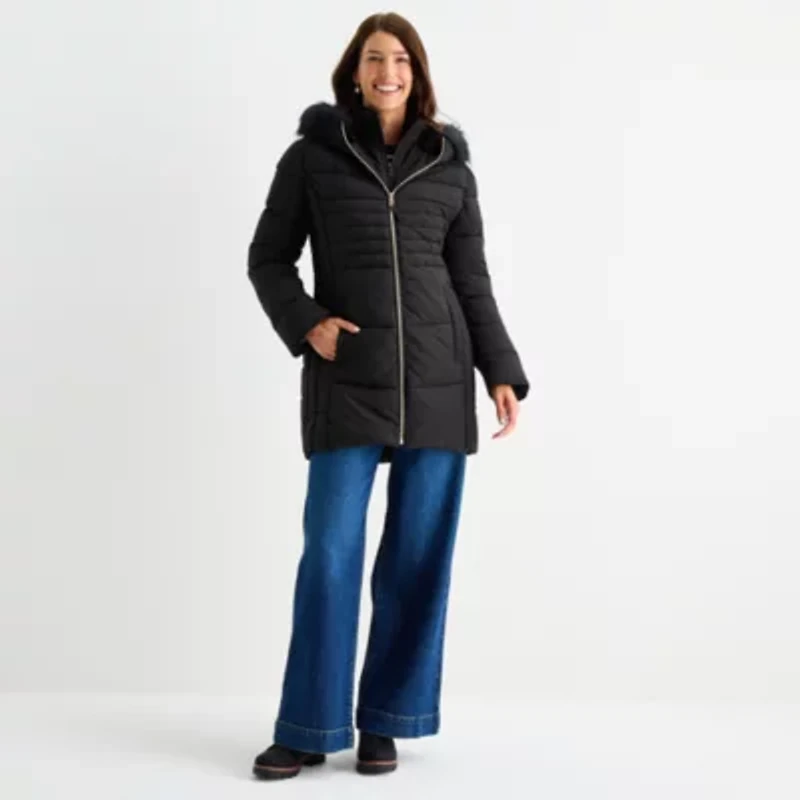 Maralyn And Me Womens Hooded Heavyweight Juniors Puffer Jacket