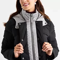 Maralyn And Me Womens Hooded Heavyweight Juniors Puffer Jacket