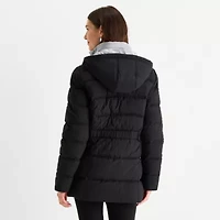 Maralyn And Me Womens Hooded Heavyweight Juniors Puffer Jacket