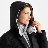 Maralyn And Me Womens Hooded Heavyweight Juniors Puffer Jacket