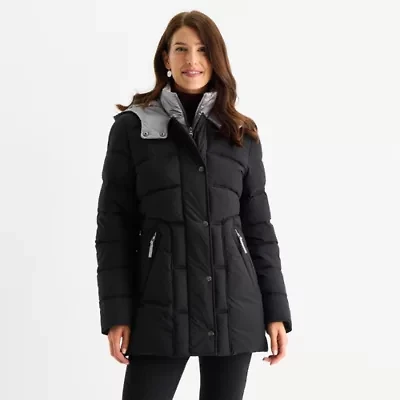Maralyn And Me Womens Hooded Heavyweight Juniors Puffer Jacket