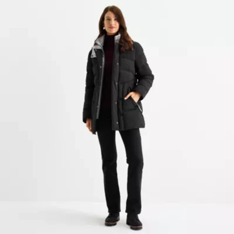 Maralyn And Me Womens Hooded Heavyweight Juniors Puffer Jacket