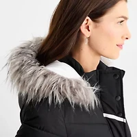 Maralyn And Me Womens Juniors Heavyweight Puffer Jacket
