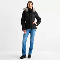 Maralyn And Me Womens Juniors Heavyweight Puffer Jacket