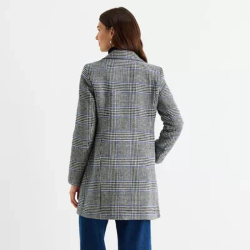 Maralyn And Me Womens Midweight Juniors Puffer Peacoat