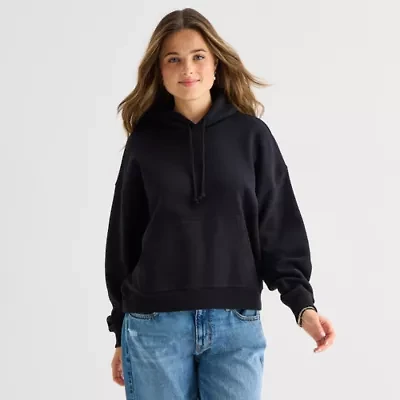 Arizona Womens Long Sleeve Fleece Active Hoodie